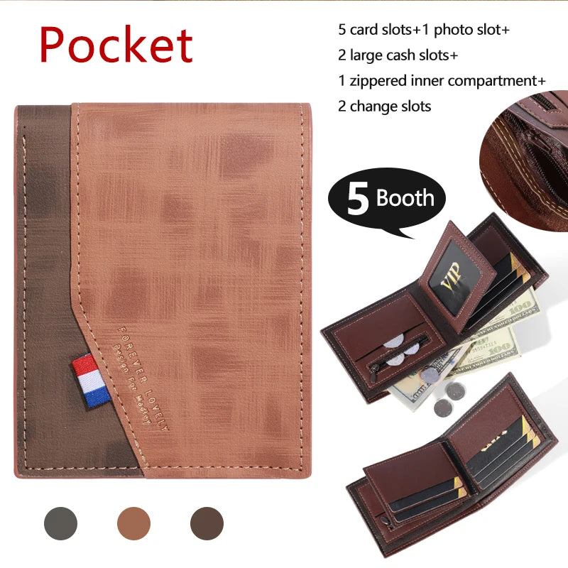 MSD Luxury Carteira Masculina Premium em Pele Sintética